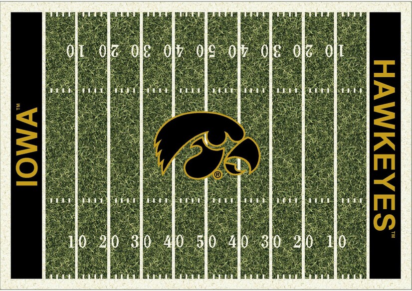 Imperial COLLEGE University Of Iowa Homefield Rug